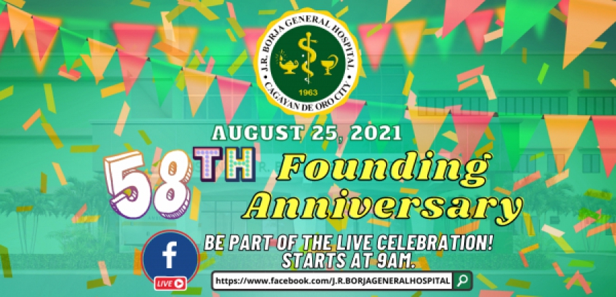 JRBGH all set for its 58th Founding Anniversary Celebration