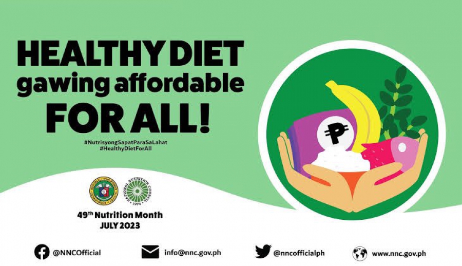 July 2023 Nutrition Month: Healthy Diet Gawing Affordable for All